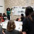 Atelier de mise en œuvre avec des personnes détenues et des étudiants du master documentaire d’Aix Marseille Université, en partenariat avec le CP de Marseille-les Baumettes et le SPIP 13, photo Joseph Cesarini