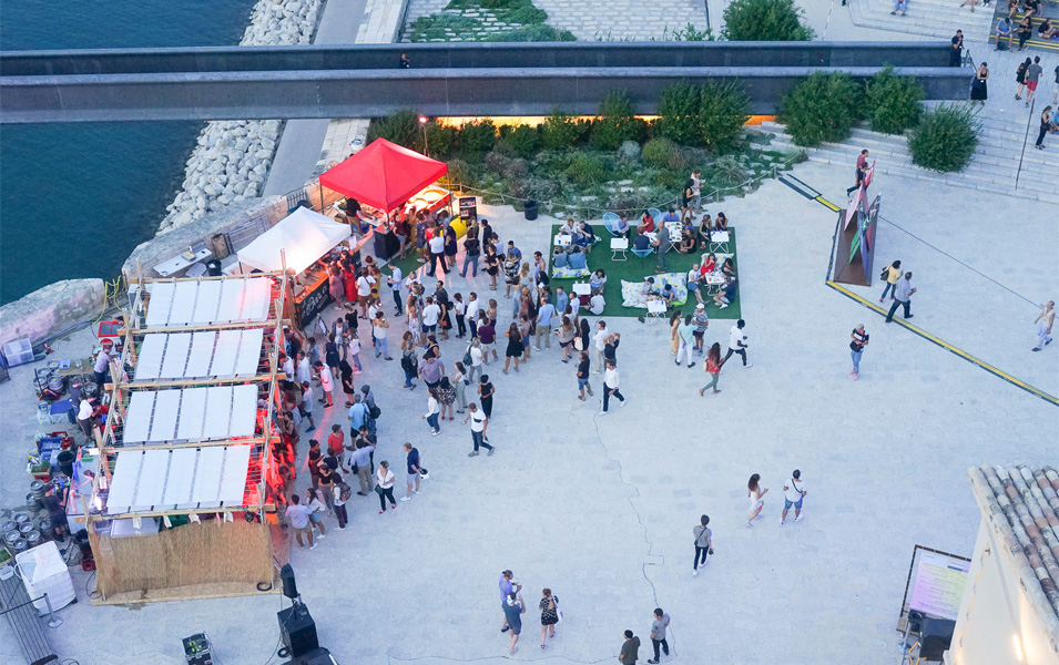 Plan B édition 2018 : vue aérienne du mucem © Julie Cohen