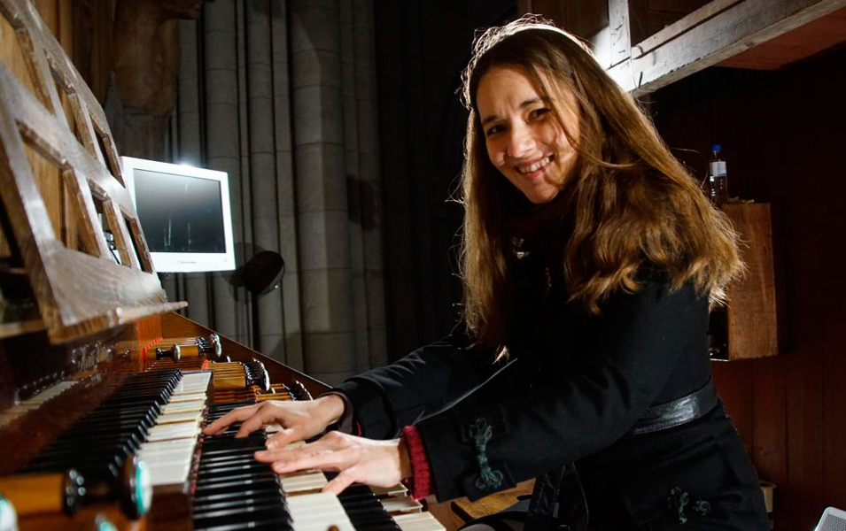 Lidia Ksiaskiewicz à l'orgue